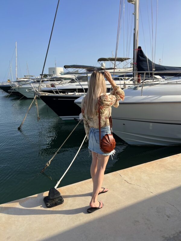 Luxury Capri crossbody bag leather bag
