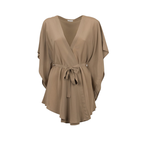 St. Tropez beach kimono kaftan cover-up silk