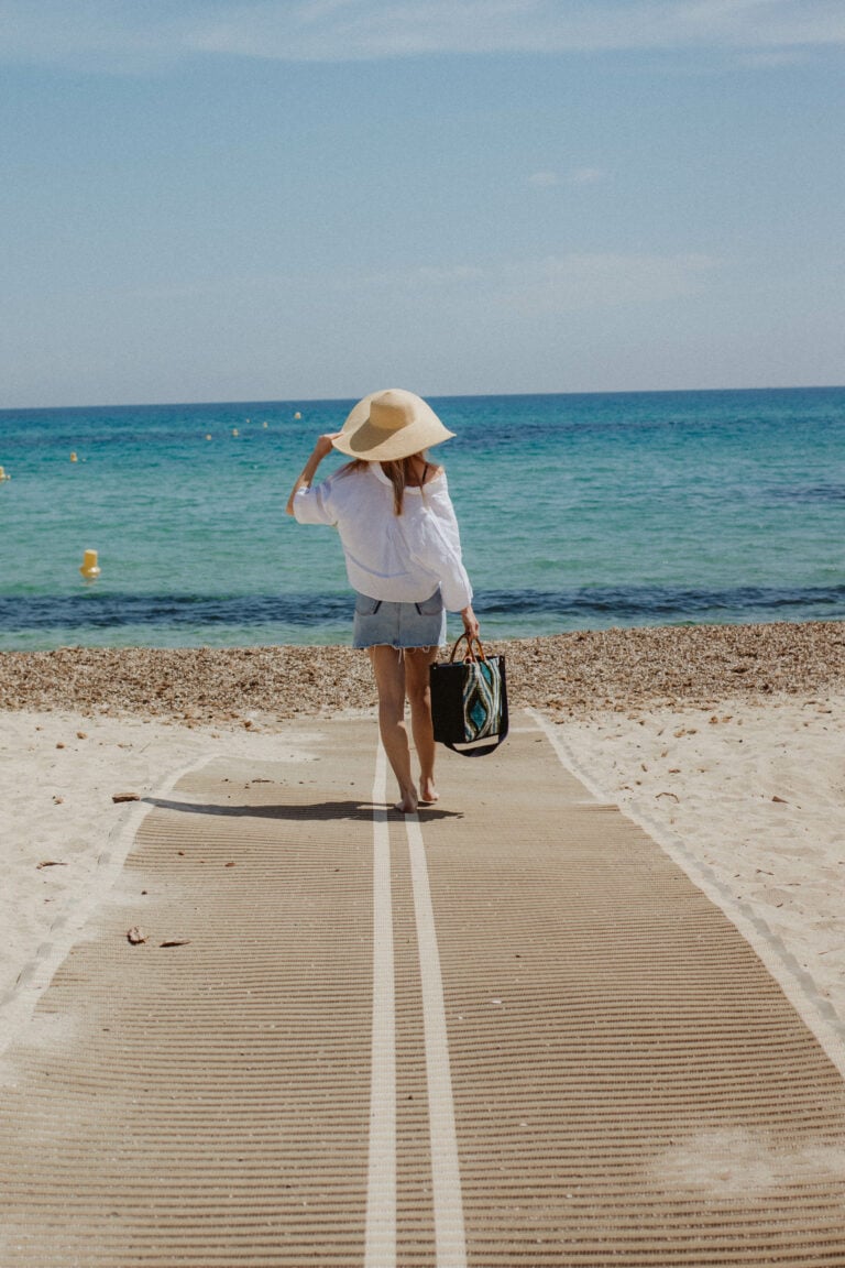 straw hat beach bag summer saint tropez what's in my suitcase