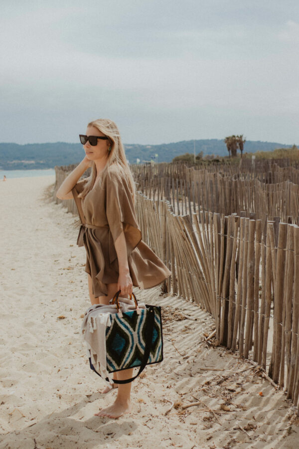 silk cover-up resort wear kimono saint tropez