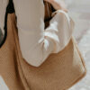 ibiza raffia tote bag