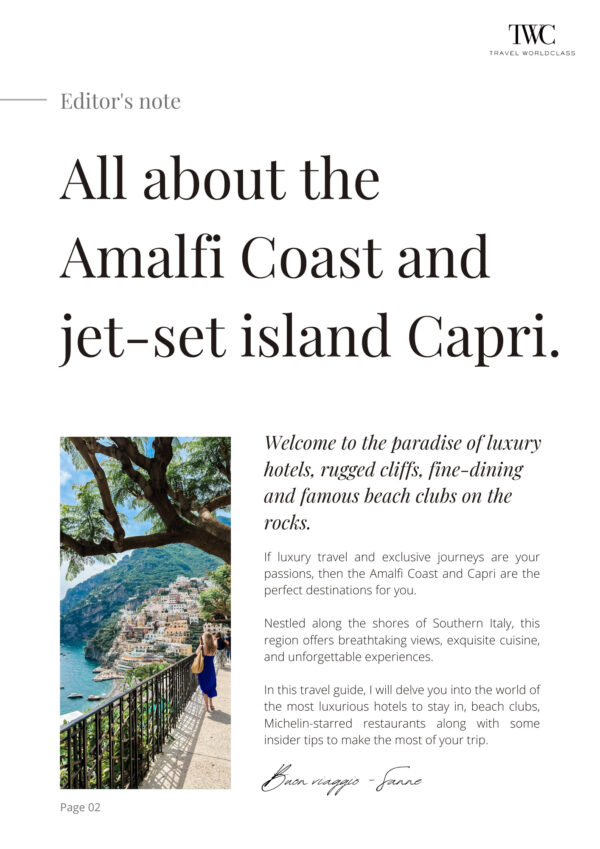 digital luxury travel guide amalfi coast capri