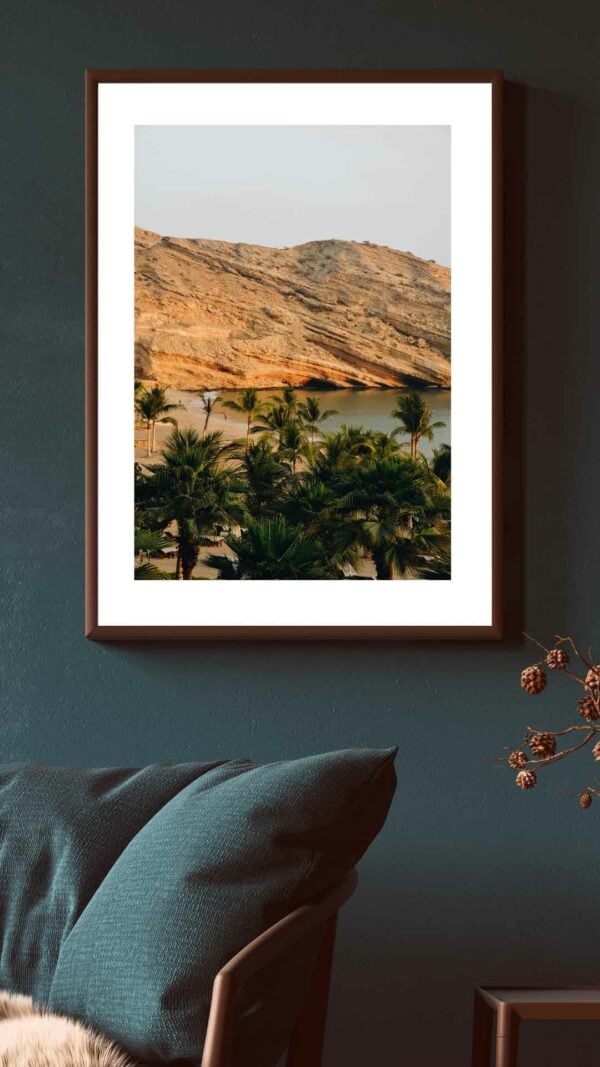 oman rock beach print muscat interior