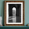Oman grand mosque print, fine art, black and white