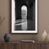 Oman grand mosque print, fine art, black and white
