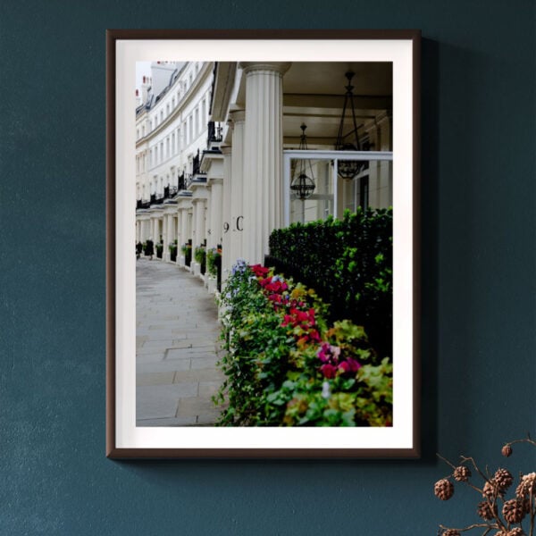 knightsbridge hyde park, fine art print, chic street london, poster, street view