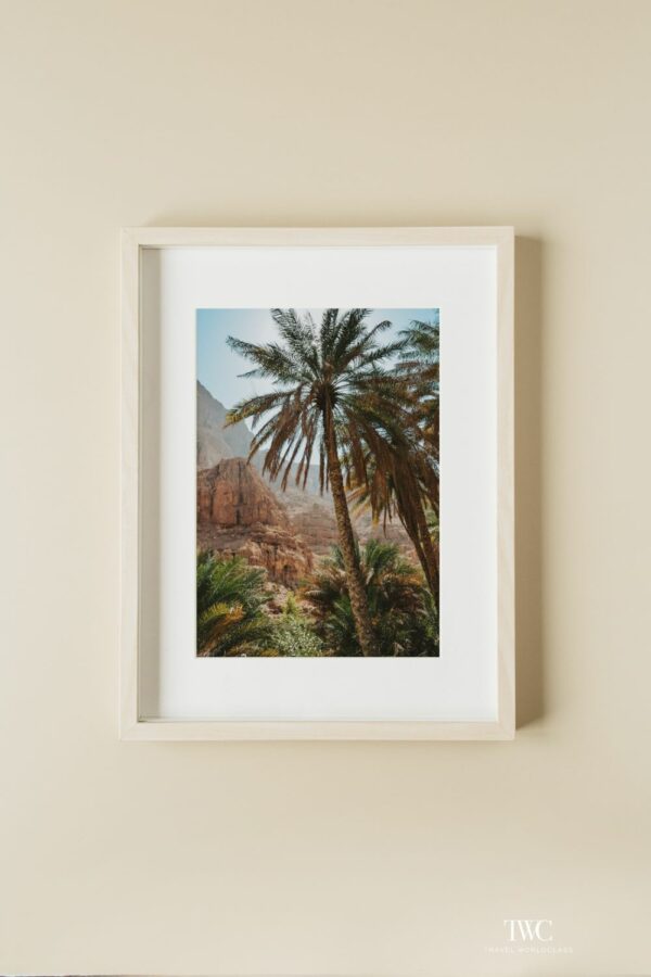 Oman Wadi Fine Art Print Interior beige