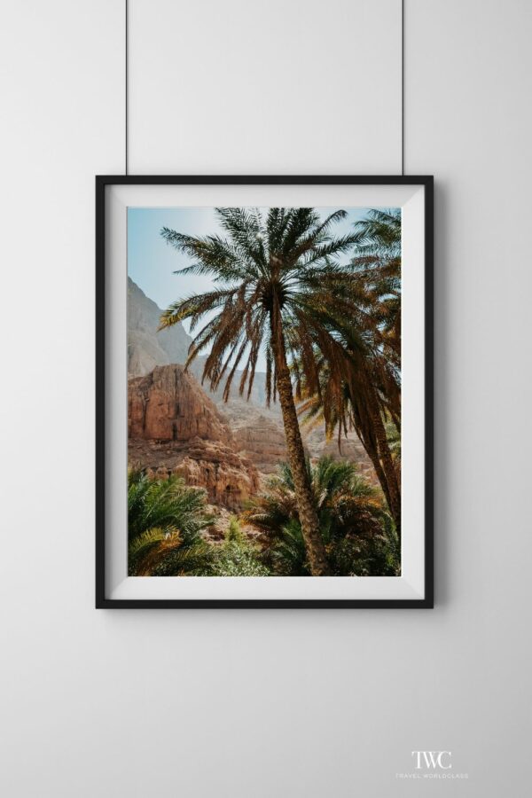 Oman Wadi Fine Art Print Interior framed