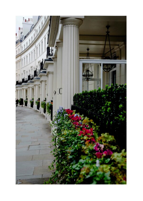 Knightsbridge chic street london print poster home interior