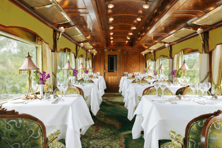 belmond orient express luxury train restaurant rail