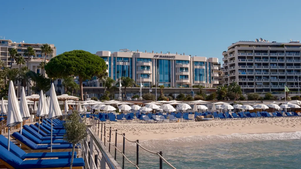 La Croisette Cannes Marriott, best 24 hours in cannes, beach day