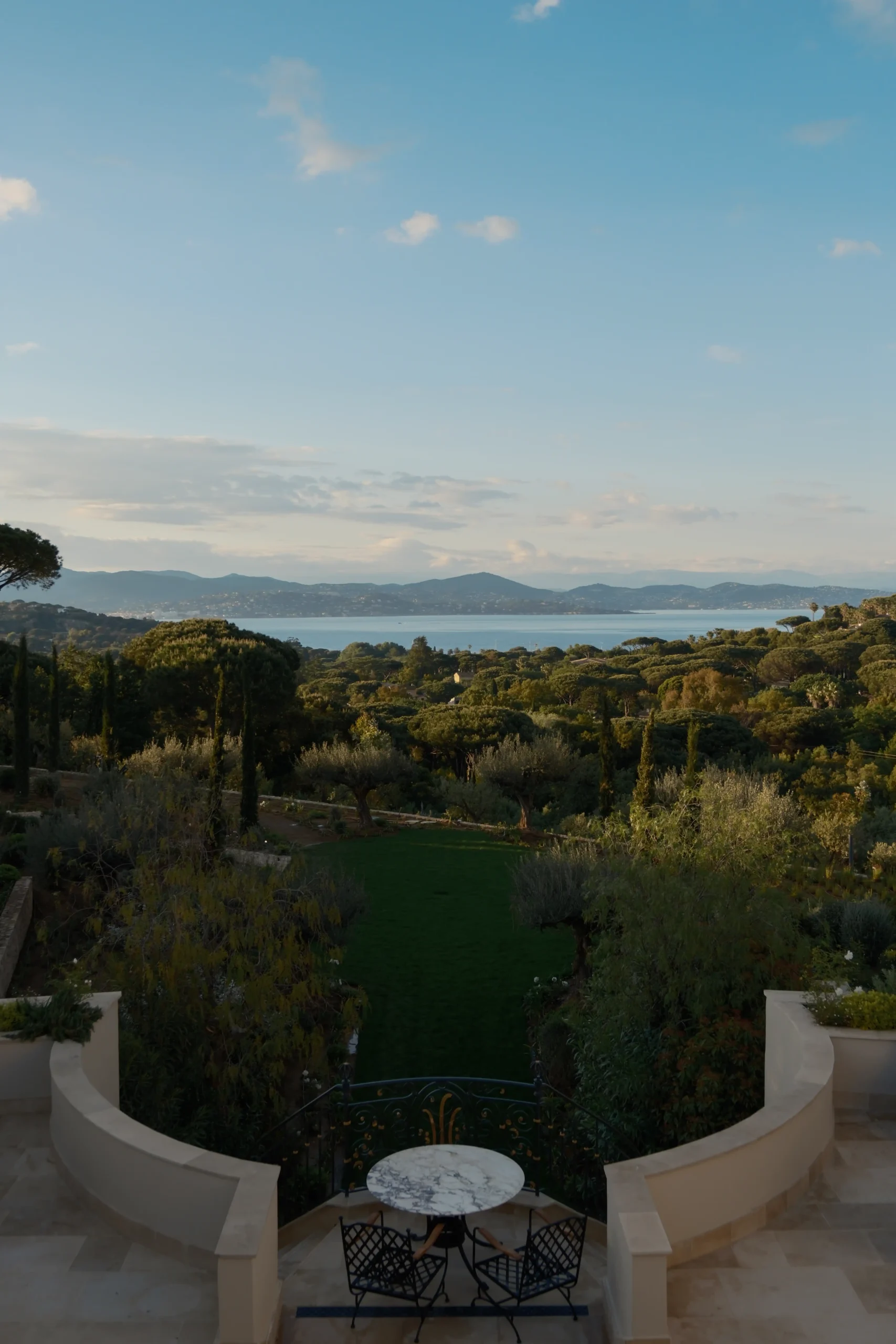Château de la Messardière garden view, french riviera
