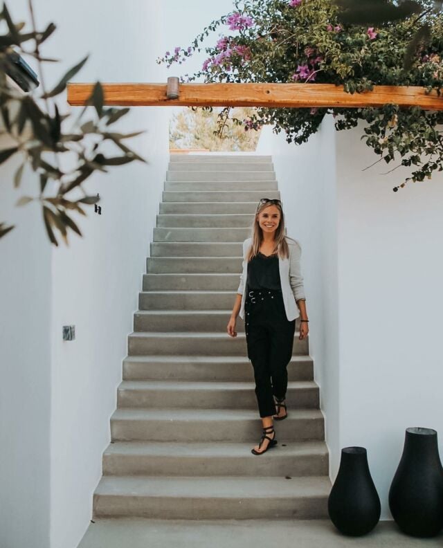These pictures were captured during our work for Branco Mykonos. A boutique hotel to remember as it is an absolute match for a long, all-in-one, luxurious weekend what Mykonos has to offer. My Spotify playlist of their beach club still brings me back in the moment and relive the Branco vibe.⁠
⁠
Branco Mykonos is one of the rare, true beachfront hotels in Mykonos with its own serviced beach club, a beachfront pool, and a spa cabana set near the waters’ edge.⁠
⁠
If you want something different than well-known Scorpios or Nammos, this is the tip I'm serving you.⁠
⁠
Inspired? Read more Mykonos travel tips on our website (link in bio). ⁠
⁠
#mykonos #greece #mykonosgreece #interiordesign #interiorarchitecture #design #architecture #travel #summer #mediterranean #beach #luxuryhotel #sunny #coast #inspo #island #slowlife #sunset #sea #sunrise #travelgram #minimalism #playa #viajar #mediterraneo #experience #mallorca #decor #mediterraneanlife #homedecor